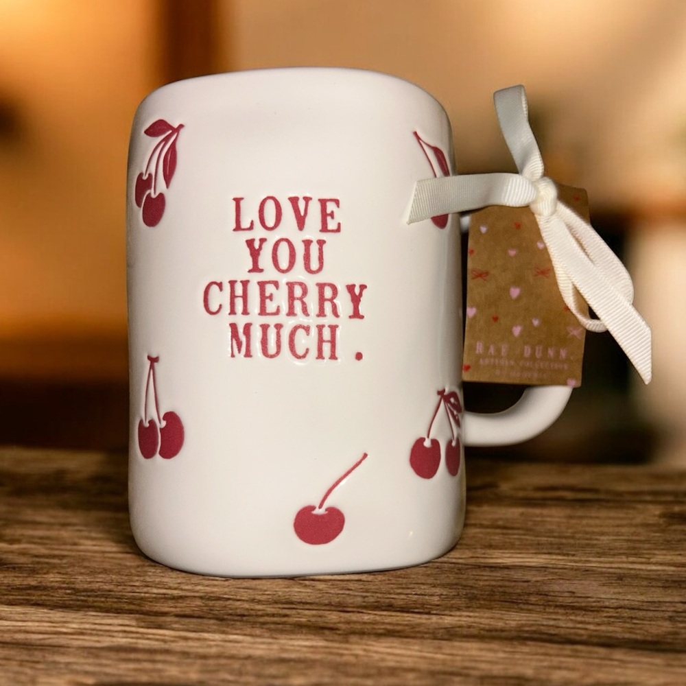 Rae Dunn ‘Love You Cherry Much’ Oversized Mug NWT